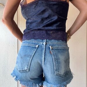 SOLD ON EBAY Vintage Levi’s 509 Orange tab 24 25 Jean denim Shorts